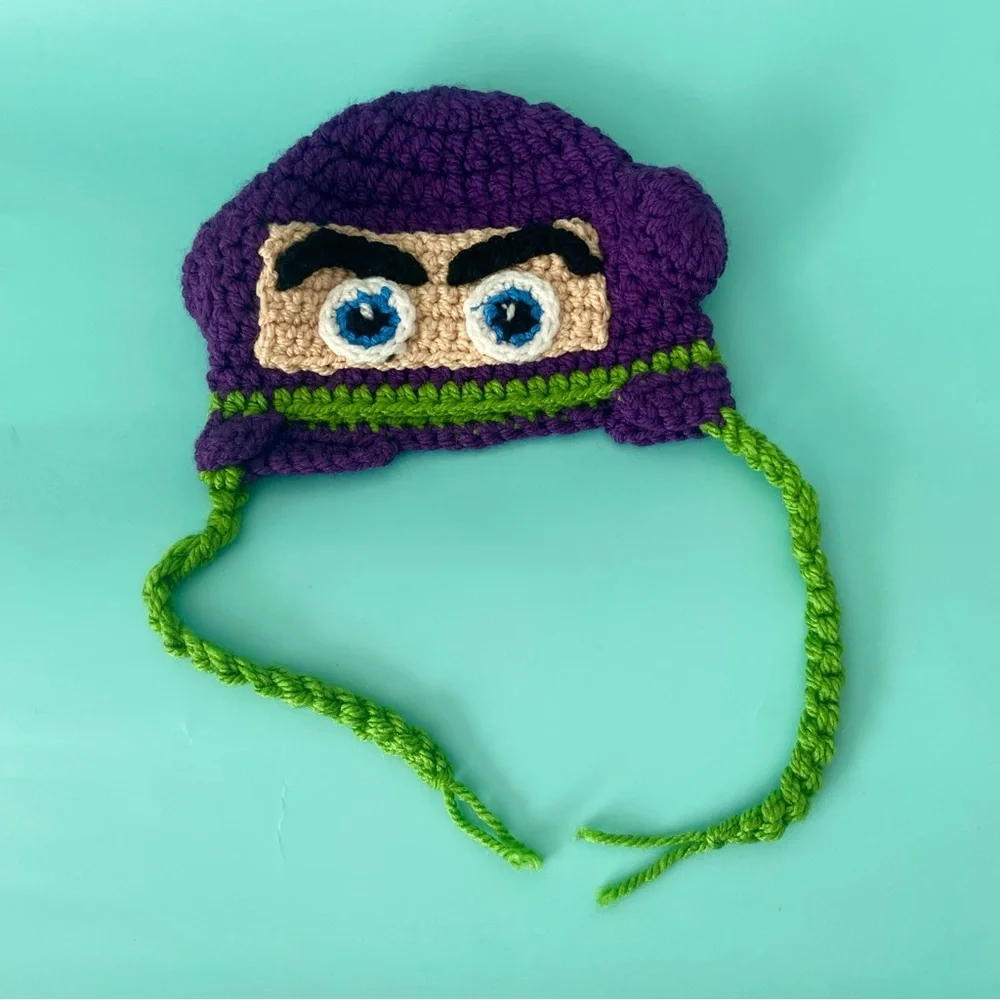 Baby crochet knit buzz lightyear beanie hat Toy Story character